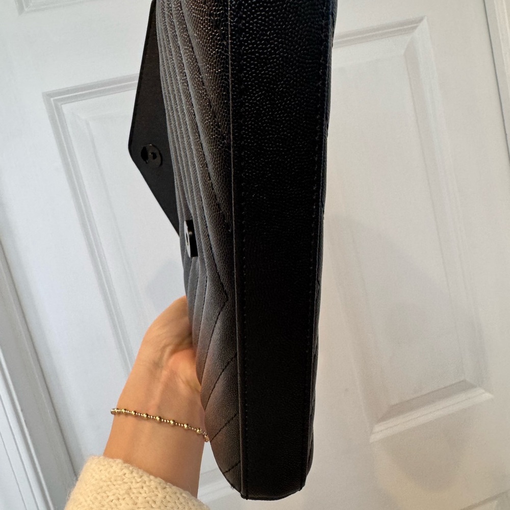 Source Unknown Black Chevron Crossbody Clutch Bag… - image 5